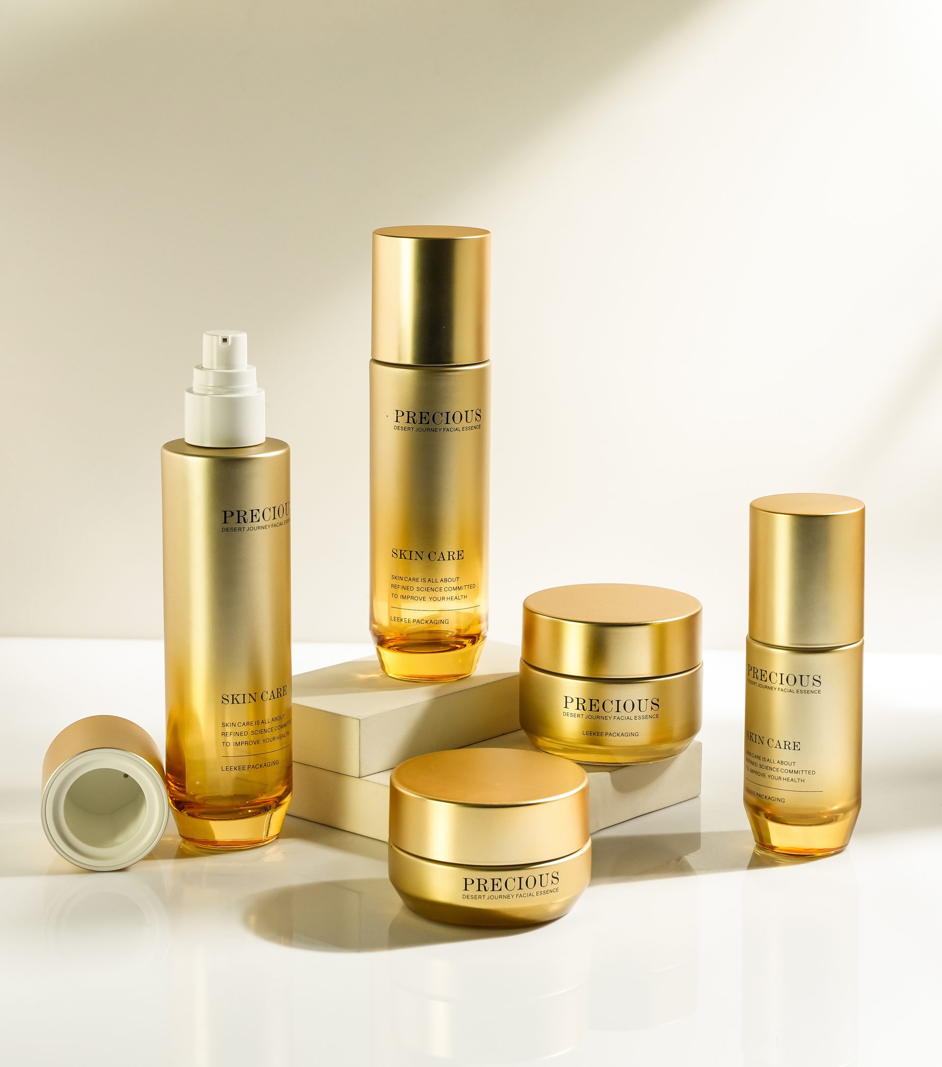 Premium golden skin care set